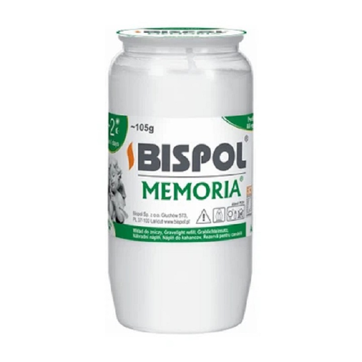 Свещ BISPOL W02 Бяла