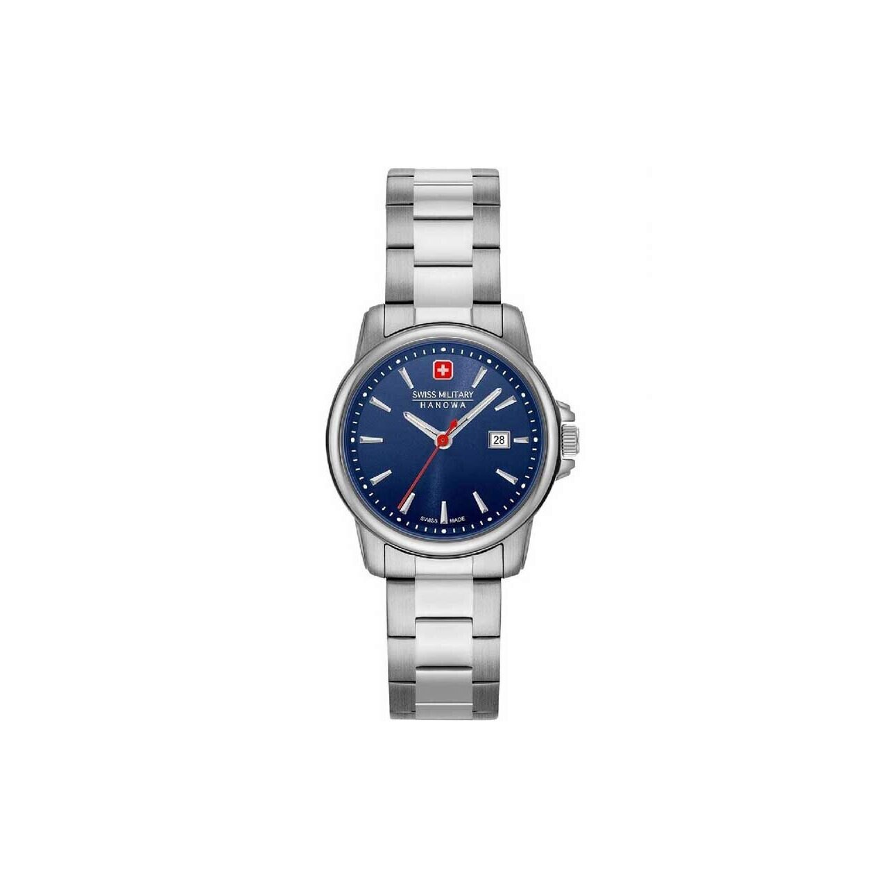Ceas de dama Swiss Military 06-7230N.04.003, Quartz, 28mm, 5ATM, Argintiu