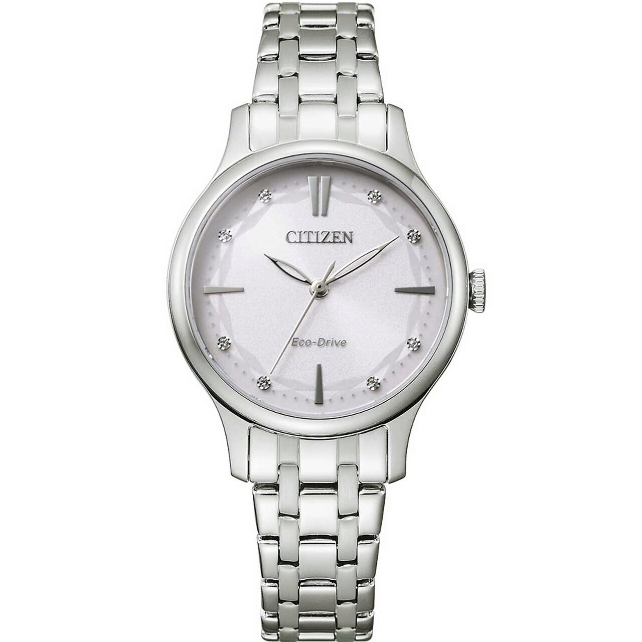 Ceas de dama Citizen EM0890-85A, Quartz, 30mm, 5ATM, Argintiu