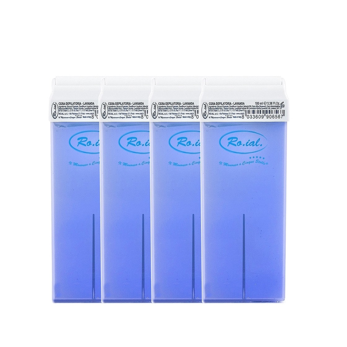 Set 4 Rezerve Ceara Epilat NATURALA de unica folosinta Roial cu Lavanda 400ml