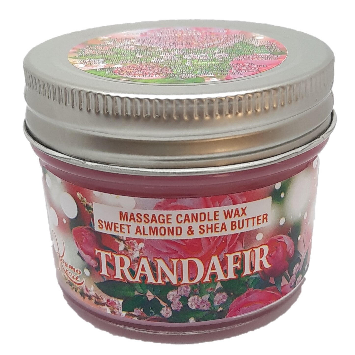 Lumanare pentru masaj Massage Candle Wax Sweet Almond & Shea Butter - Trandafir 100 ml