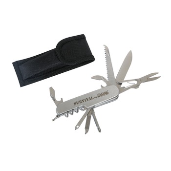 Briceag multifunctional kit supravietuire 11 in 1 Briceag multifunctional kit supravietuire 11 in 1