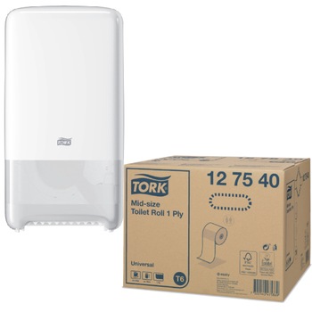 27x Hartie igienica Tork Universal, T6, 127540, 1 strat si Dozator Tork pentru Hartie Igienica 27x Hartie igienica Tork Universal, T6, 127540, 1 strat si Dozator Tork pentru Hartie Igienica