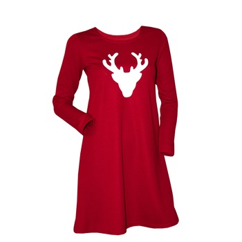 Rochie dama, cu ren, Rosu Rochie dama, cu ren, Rosu