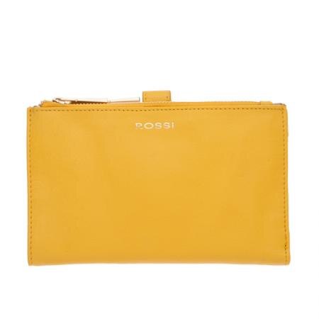 Portofel Rossi, RSL25141, Galben, Piele naturala