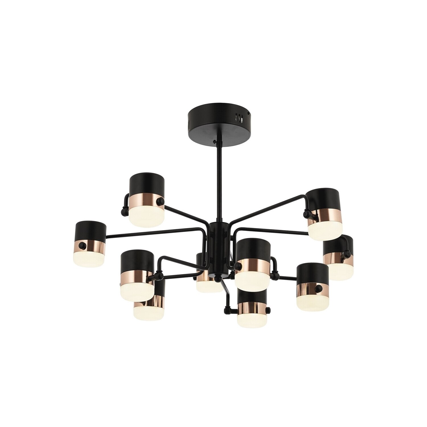 Lustra Avonni AV-1769-10CPR, 1x 100 W ,LED, Cupru/Negru