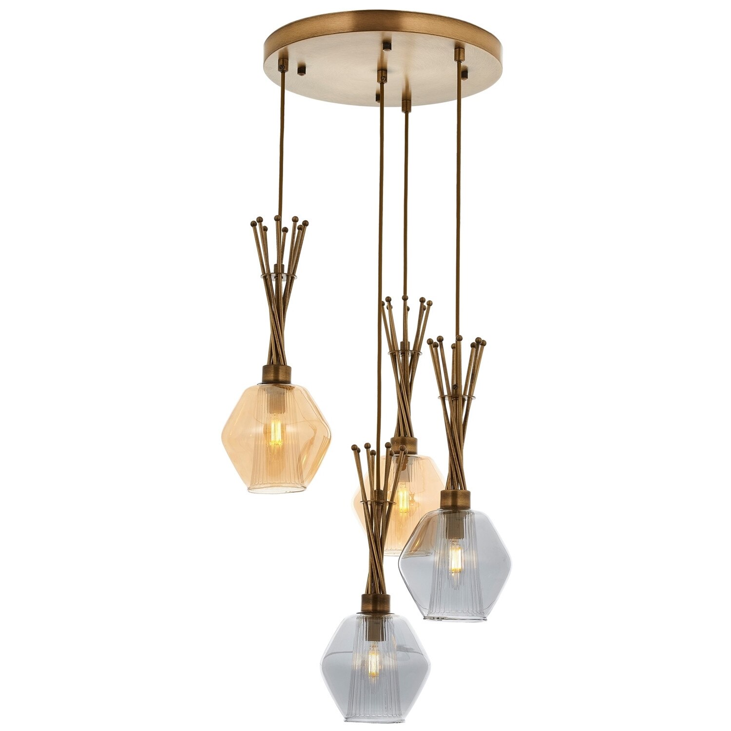 Lustra Avonni AV-1782-4ET, 4x 40 W ,E14, Antique