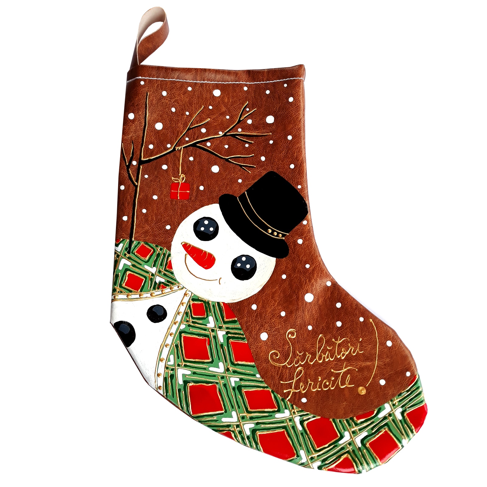 Cizma pentru cadouri de craciun, Regalo - Om de zapada, 42 cm
