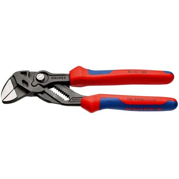 Cleste-Cheie cu reglaj automat, manere multicomponent, KNIPEX, 180 mm Cleste-Cheie cu reglaj automat, manere multicomponent, KNIPEX, 180 mm