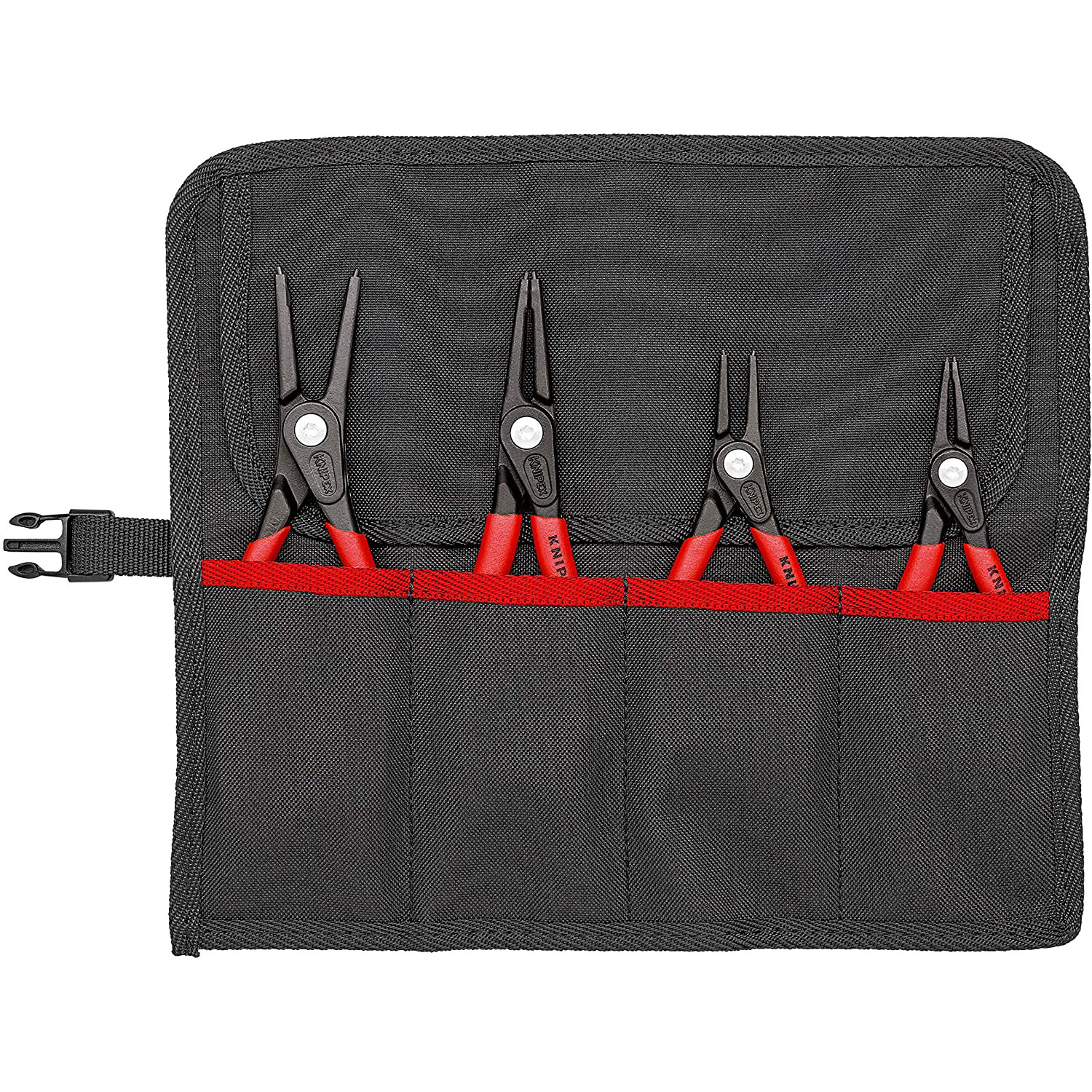 Set clesti de precizie pentru inele de siguranta, KNIPEX, 4 piese