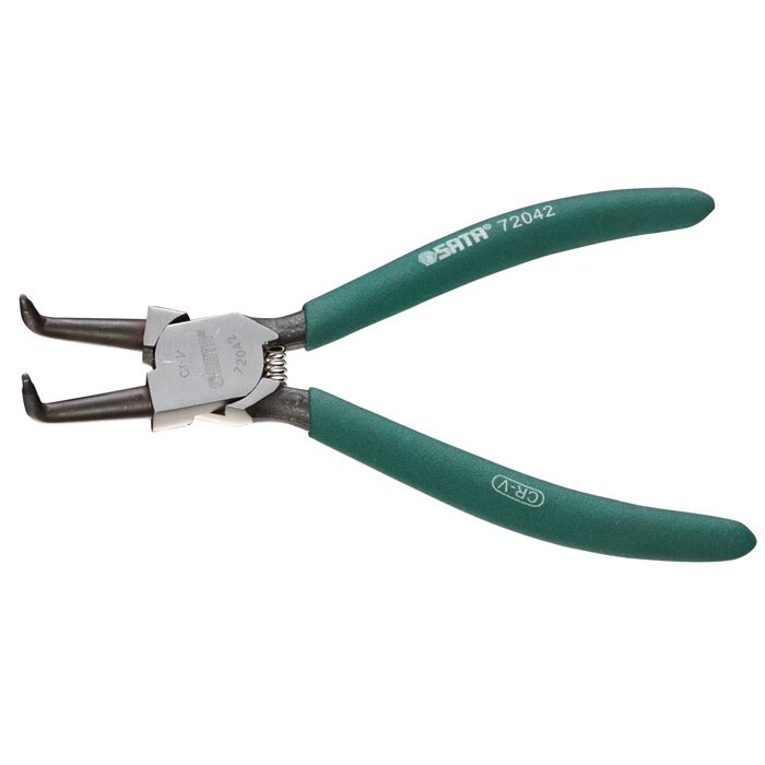 Cleste cu inel de siguranta, Sata, interior, varfuri indoite, 225 mm