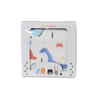 Paturica din bumbac 85x85 cm Cangaroo Mellow Blue Paturica din bumbac 85x85 cm Cangaroo Mellow Blue