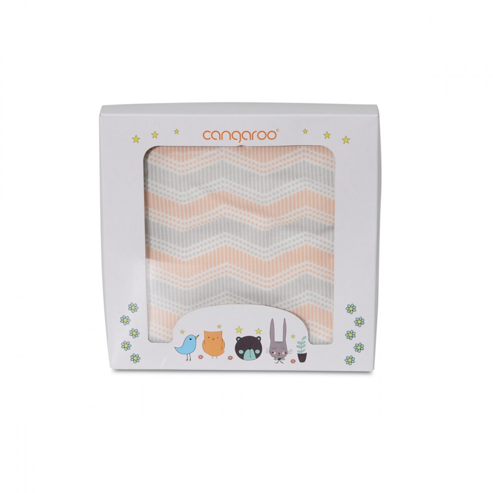 Paturica din bumbac 85x85 cm Cangaroo Mellow Coral