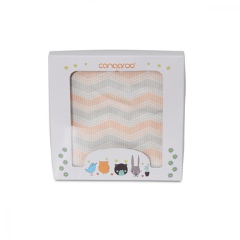 Paturica din bumbac 85x85 cm Cangaroo Mellow Coral Paturica din bumbac 85x85 cm Cangaroo Mellow Coral