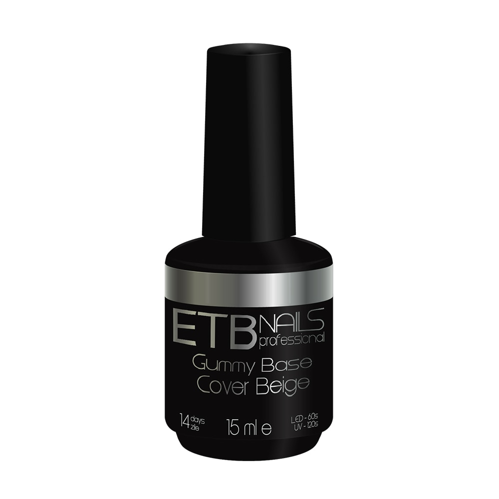 Lac de baza elastic Beige cover 15ml ETB Nails