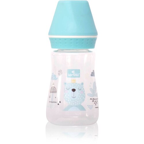 Biberon Lorelli Bebelusi My Friend 125 ml, 0 luni+, Blue