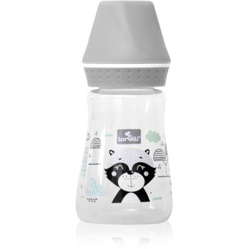 Biberon Lorelli Bebelusi My Friend 125 ml, 0 luni+, Grey Biberon Lorelli Bebelusi My Friend 125 ml, 0 luni+, Grey