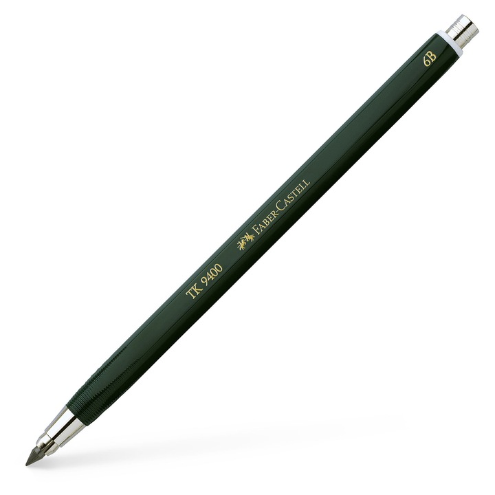 Creion Mecanic TK 9400, 3.15 mm, Faber-Castell, Tarie Mina 6B