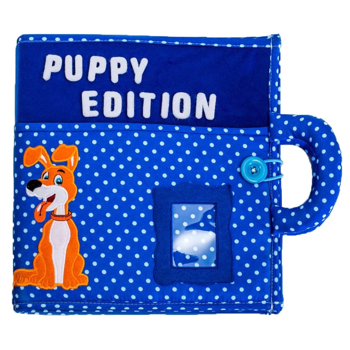 Carticica cu activitati Piqipi - Quiet book, Puppy Edition