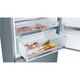 Bosch KGE49AICA Serie 6 alulfagyasztós hűtőszekrény, 419l, LowFrost, 201cm, C energiaosztály, Inox