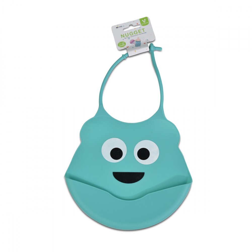 Baveta din silicon Nugget Blue