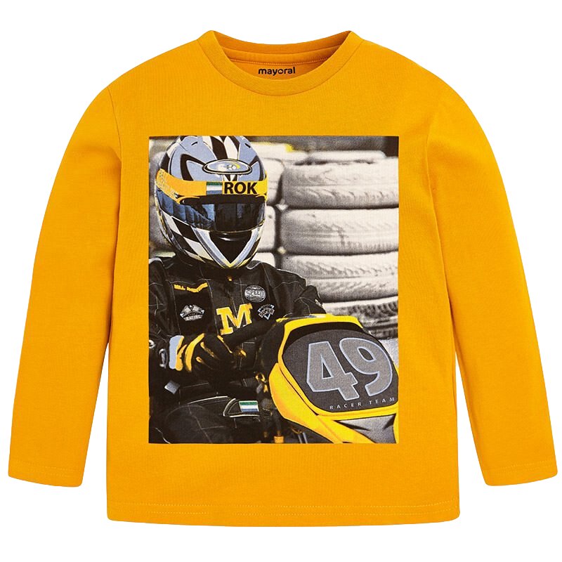 Bluza, Mayoral, cu maneca lunga, mustar, baiat, 2 ani