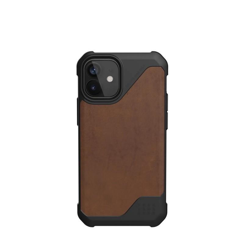 Carcasa UAG Metropolis LT LTHR iPhone 12 Mini Brown