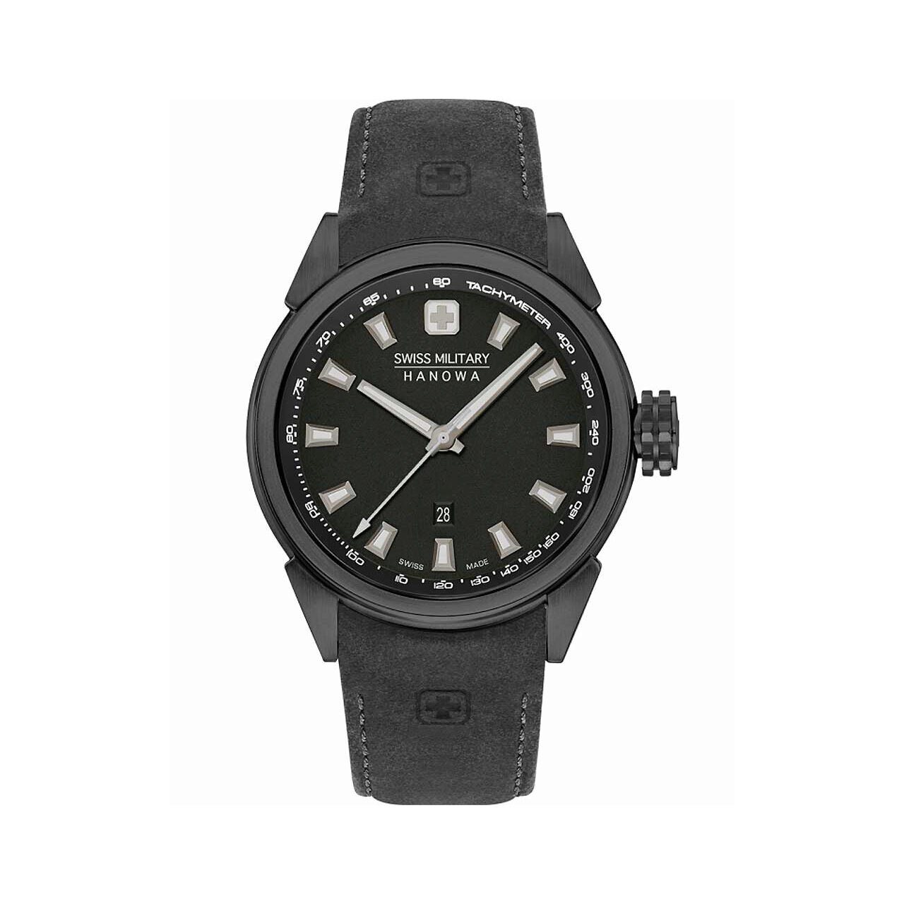 Ceas barbatesc Swiss Military 06-4321.13.007.07, Quartz, 45mm, 10ATM, Negru