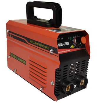 Invertor de sudura Global Dawer Mini 250, 250A, 2mm - 3.2mm cu masca de sudura heliomata Invertor de sudura Global Dawer Mini 250, 250A, 2mm - 3.2mm cu masca de sudura heliomata