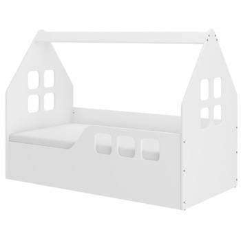 Pat tip casuta pentru copii NOVOKIDS™ MAGIC LITTLE HOUSE, 160x80 CM, Set cu Saltea din Spuma MATSEN® 10 CM Inclusa, Somiera Sistem FLEX, Protectie Laterala Dreapta, Coborare Prin Stanga Pat tip casuta pentru copii NOVOKIDS™ MAGIC LITTLE HOUSE, 160x80 CM, Set cu Saltea din Spuma MATSEN® 10 CM Inclusa, Somiera Sistem FLEX, Protectie Laterala Dreapta, Coborare Prin Stanga