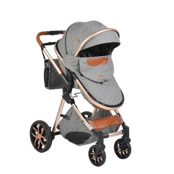 Carucior 2 in 1 transformabil Moni Alma Dark Grey Carucior 2 in 1 transformabil Moni Alma Dark Grey