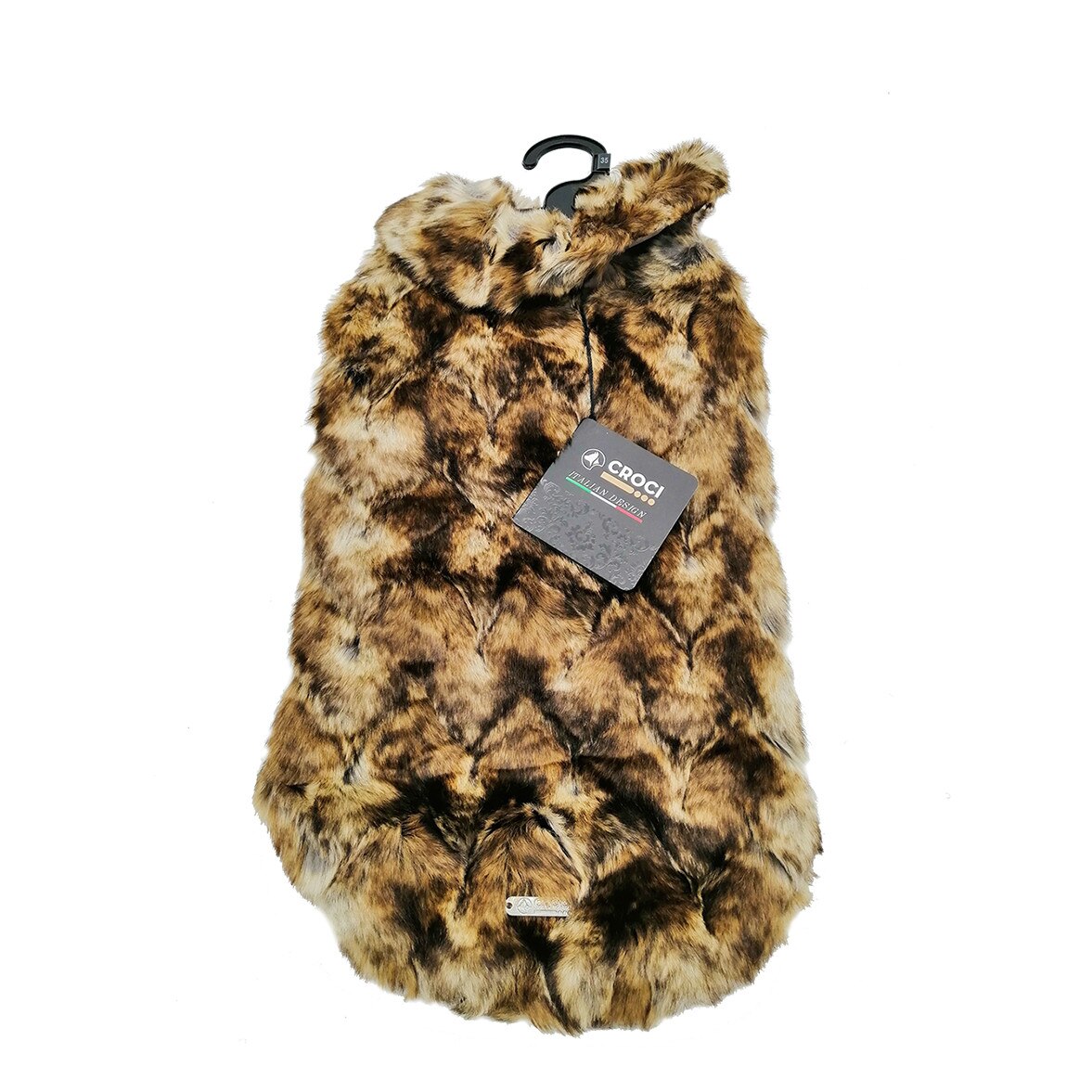 Haina pentru caine, Croci, 25 cm, model cu blana artificiala, C7374493