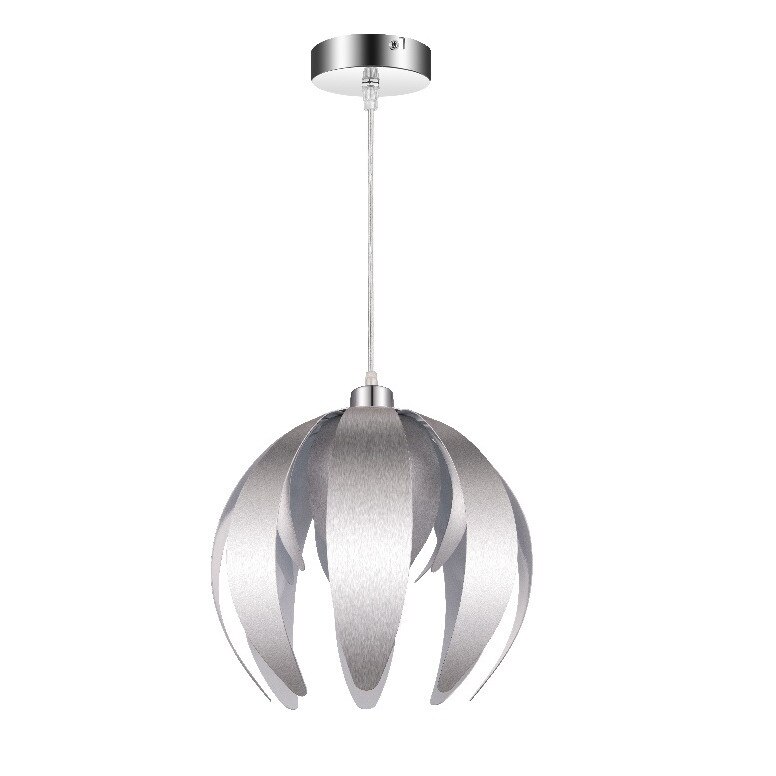 Pendul GLS, argintiu, 1 x E27, IP20, forma geometrica, 42w, metal