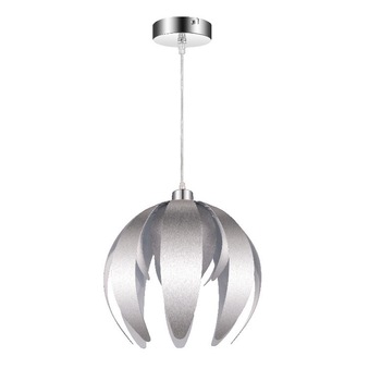 Pendul GLS, argintiu, 1 x E27, IP20, forma geometrica, 42w, metal Pendul GLS, argintiu, 1 x E27, IP20, forma geometrica, 42w, metal