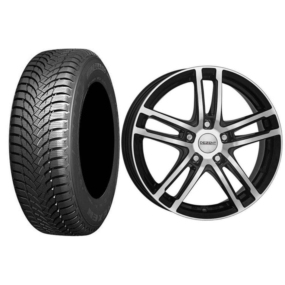 Roata completa Dacia Duster janta aliaj Dezent TZ Dark 7x16 + anvelopa iarna Nexen Winguard Snowg WH2 215/65R16 98H
