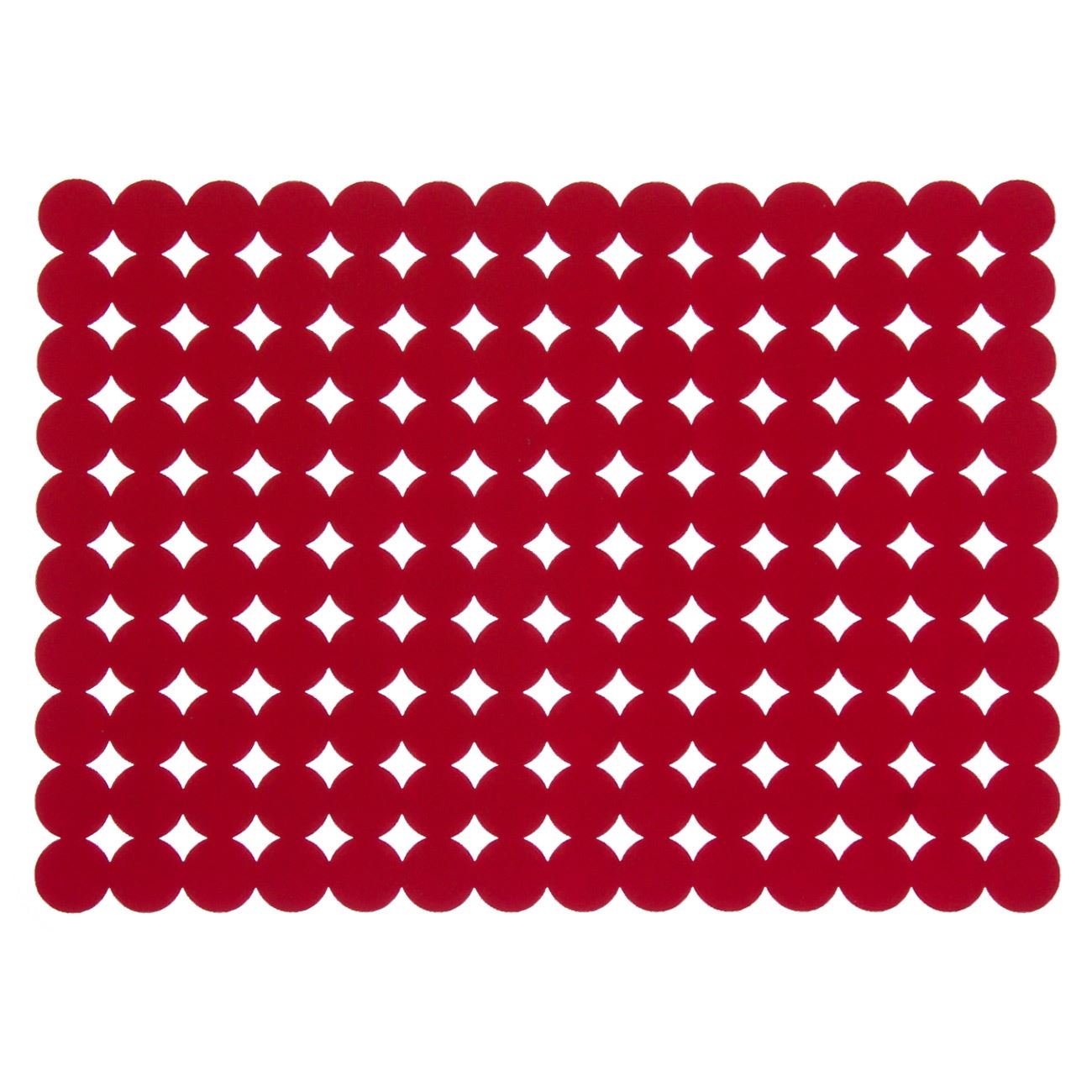Suport Farfurii, New Line, model de Craciun cu Puncte Rosii, 41x30 cm