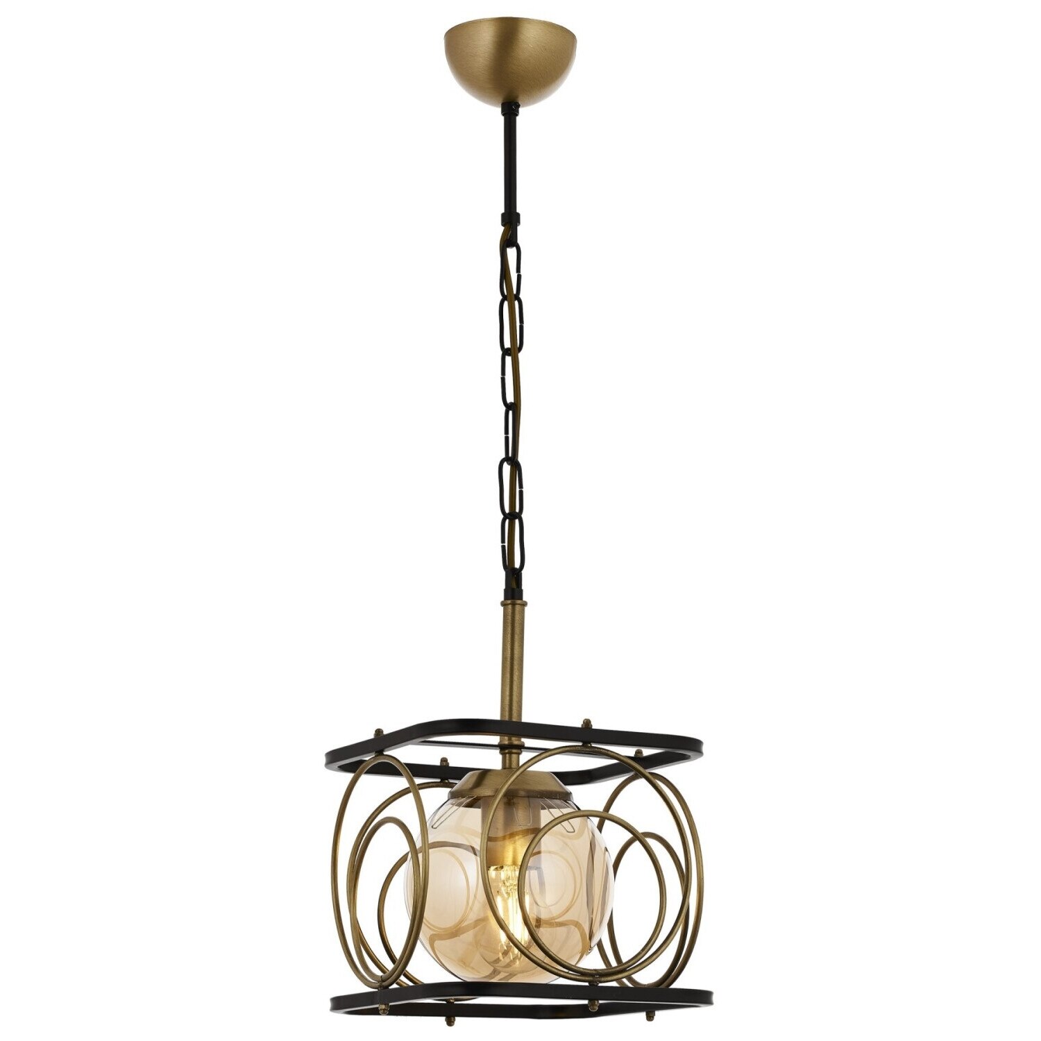 Lustra Avonni AV-1805-1BSY, 1x 60 W ,E27, Antique/Negru