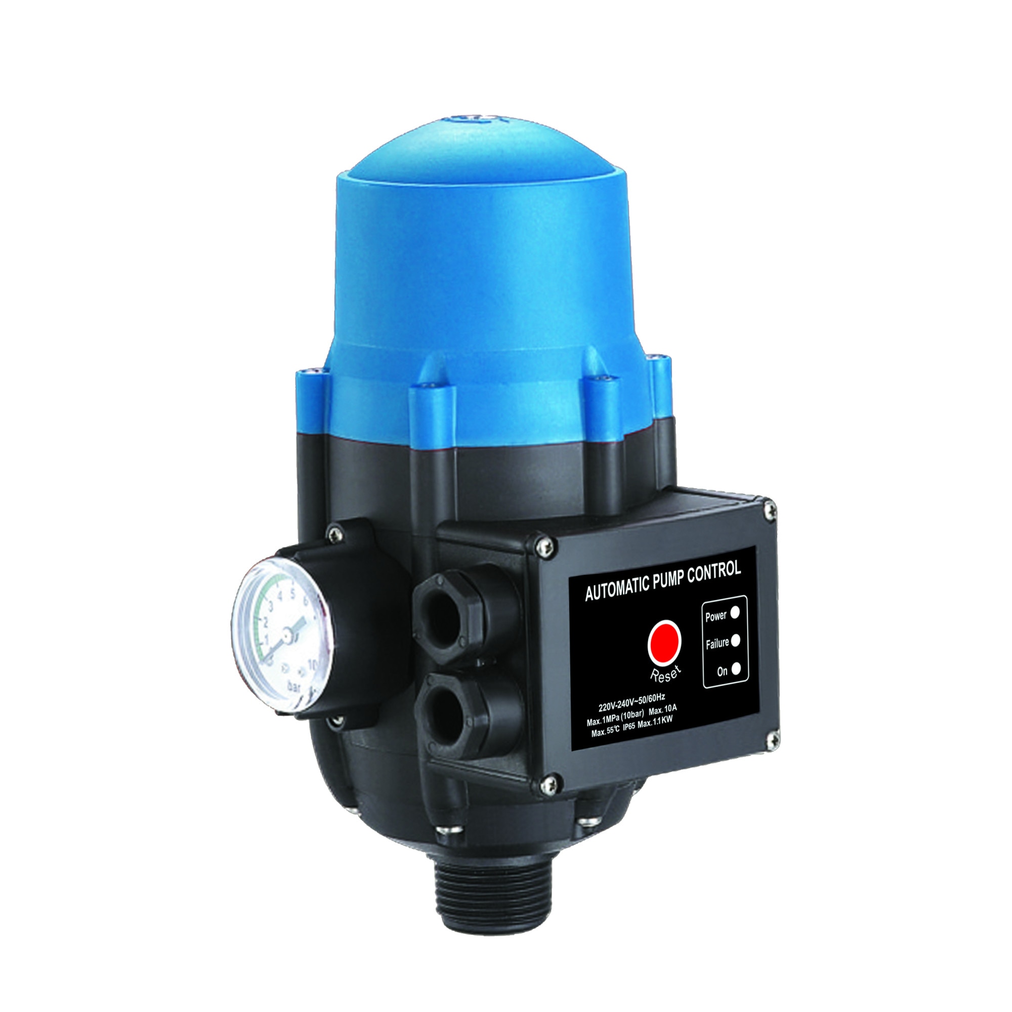 Защита давления воды. 58001 - Пресс контроль для водяного насоса - EPC-1. Регулятор давления электронный 10 бар. Регулятор давления для воды Prorab EPC-1. Реле давления Presscontrol.
