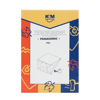 Saci aspirator Panasonic C-2E, hartie, pachet 5 bucati Saci aspirator Panasonic C-2E, hartie, pachet 5 bucati