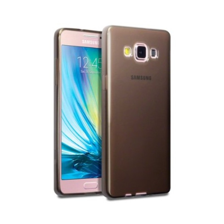 Кейс Съвместим с Samsung Galaxy J5, ултра тънък, силиконов, опушен