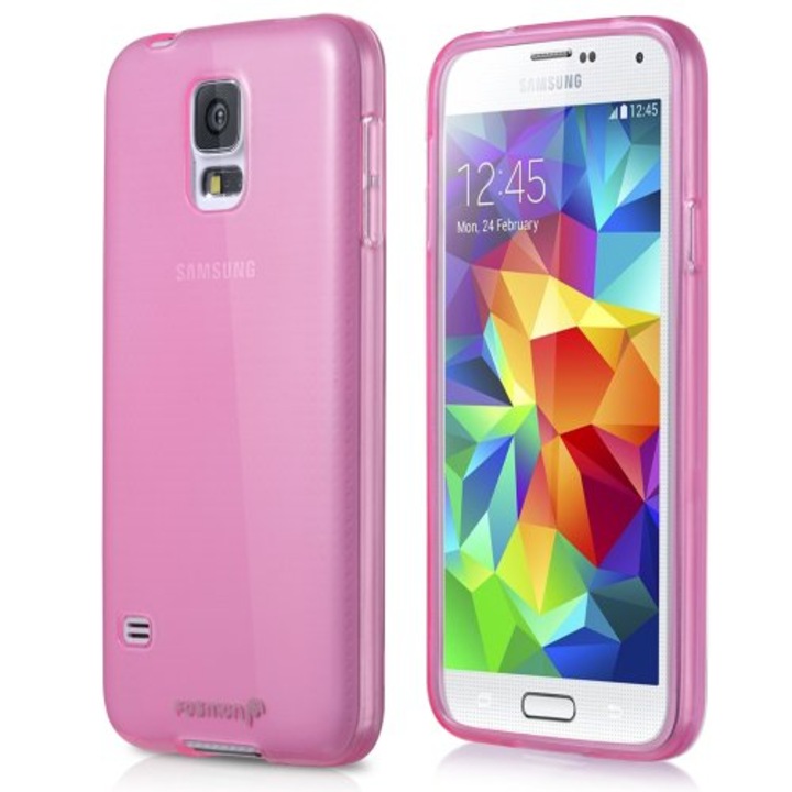 Кейс Съвместим с Samsung Galaxy J5, ултра тънък, силиконов, розов