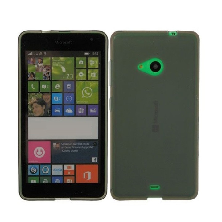 Калъф за Nokia lumia 535, силиконов, ultra slim, опушен