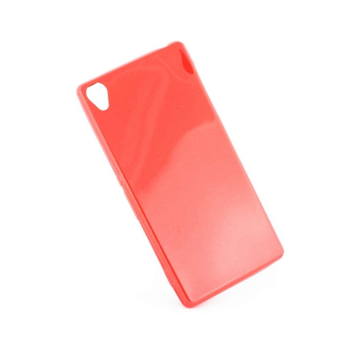 Капак Sony Ericsson Xperia E4G, силиконов, ултра тънък, Candy, червен