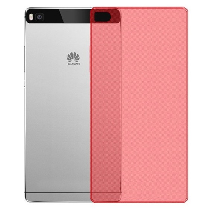 Силиконов калъф Huawei Ascend P8 lite, ultra slim, червен