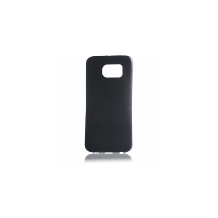 Кейс Съвместим с Samsung Galaxy S6 G920, ултра тънък, матов силикон, черен
