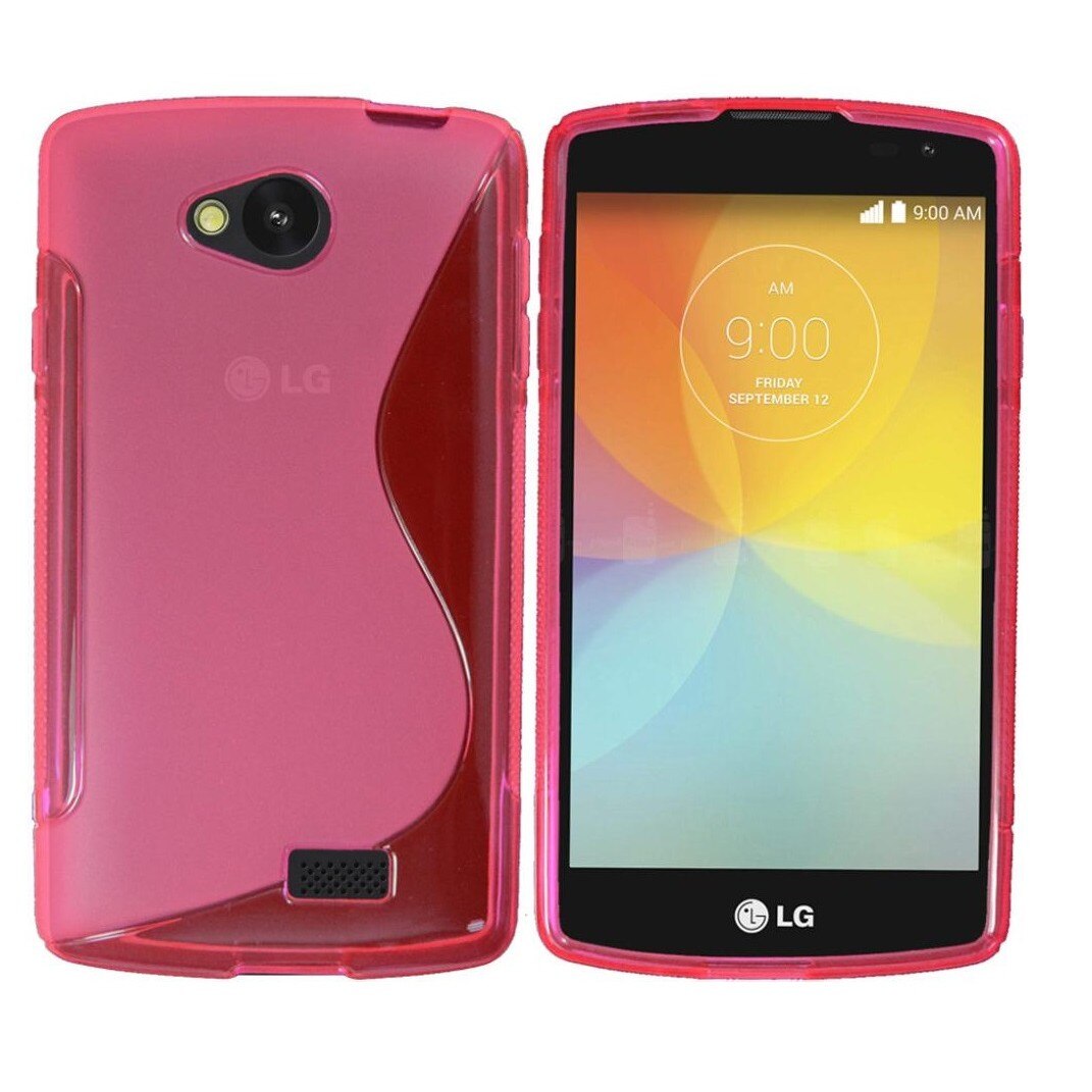 Husa LG F60, S Line, Silicon transparent, rosu