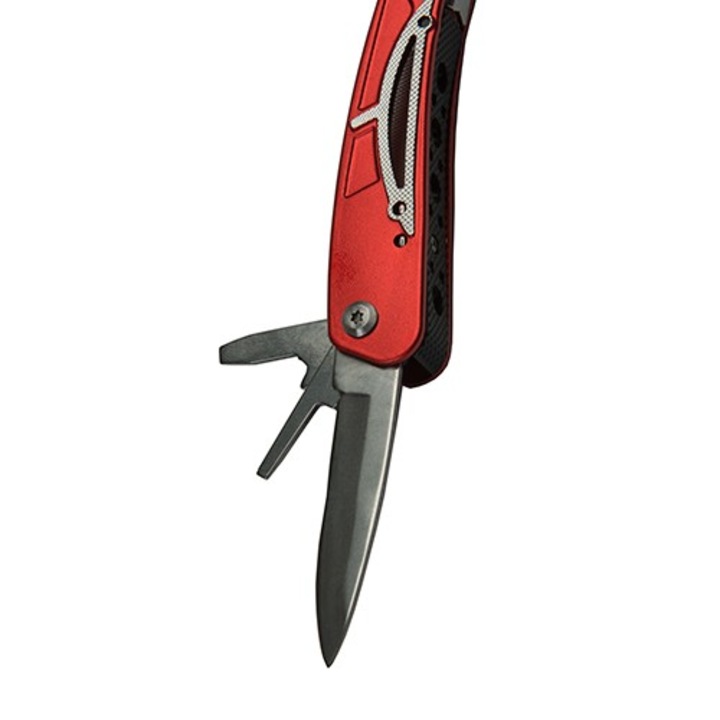 Cleste multifunctional Kronus, 9 functii, 165 mm, rosu