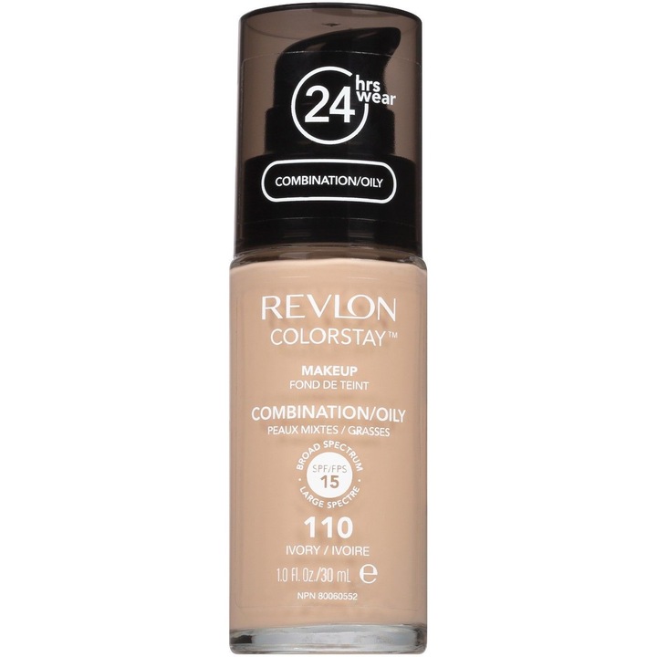 Fond de ten Revlon ColorStay Combination/Oily SPF 15 110 Ivory, 30 ml