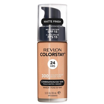 Fond de ten Revlon ColorStay Combination/Oily SPF 15 300 Golden Beige, 30 ml Fond de ten Revlon ColorStay Combination/Oily SPF 15 300 Golden Beige, 30 ml