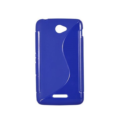 Husa Silicon Sony Erricson Xperia E4 , S Line , albastra